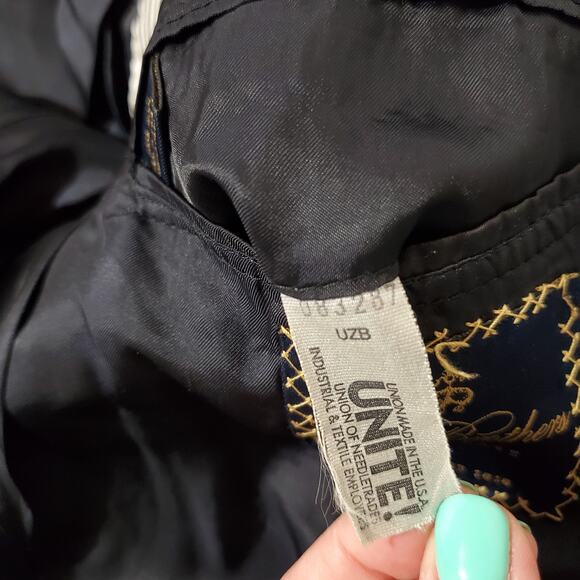 Brooks Brothers Brooksease Vtg 100% Wool Blue 2 Button Suit Jacket Mens Size 43 - Picture 12 of 14